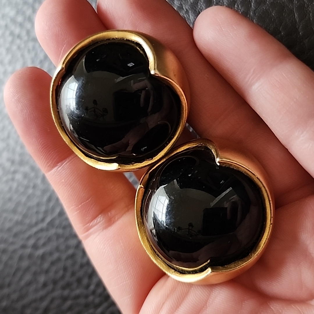 Vtg Jay Strongwater Clip On Earrings